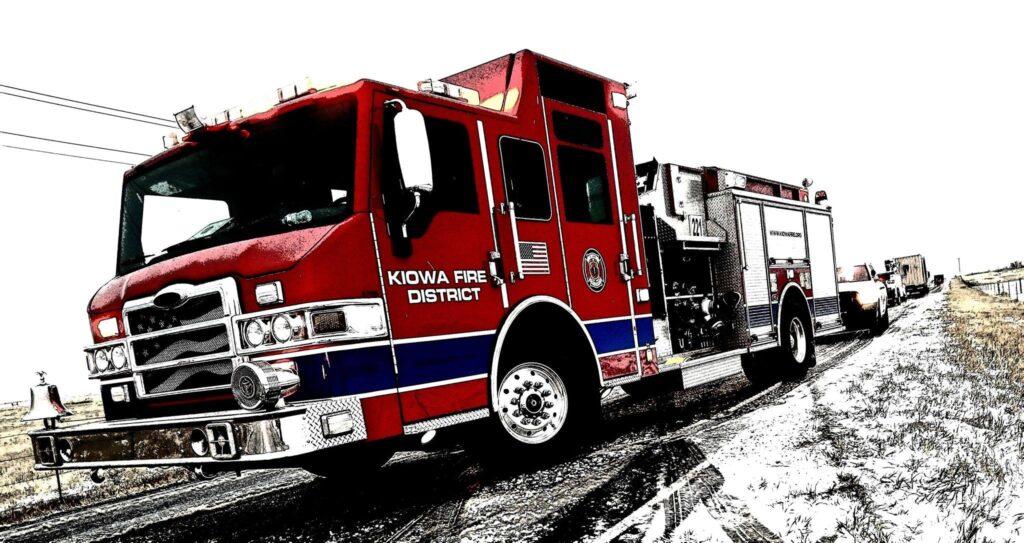 Image of a Kiowa Fire Protection District Engine